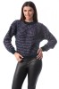E777-44 Pulover gros cu maneci lungi si decolteu rotund, S/M