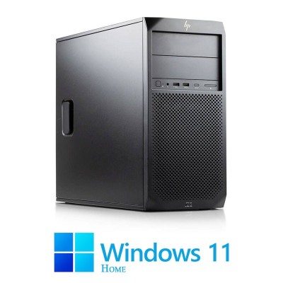Workstation HP Z2 G4 Tower, Hexa Core i5-8500, 16GB DDR4, 256GB SSD, Win 11 Home foto