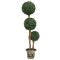vidaXL Plantă artificială cimișir cu ghiveci verde 119cm formă minge 336514
