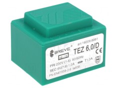 Transformator &icirc;ncapsulat 6V 1A 230VAC 6VA PCB