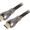 Cablu HDMI 2.1 Textil 1m Negru