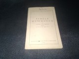 TABELE MATEMATICE CU PATRU ZECIMALE PENTRU SCOLILE MEDII 1954
