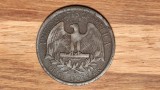 R15 Medalie Token Replica / Fals epoca dupa moneda 1 one dollar 1865 SUA -fier- 38mm