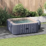 vidaXL Acoperire geotextil piscină, gri deschis, 420x220 cm, poliester 94232