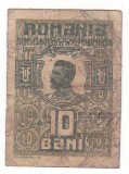 ROMANIA 10 BANI 1917 Ferdinand uzat