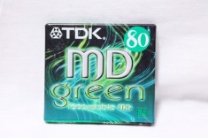 Minidisc mini disc TDK Green 80 - sigilat