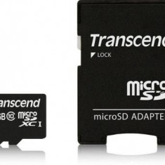 Card de memorie Transcend TS64GUSDXC10, microSDXC, 64GB, Clasa 10 + Adaptor microSD