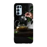 Husa compatibila cu Oppo A76 model Tea time, Silicon, TPU, Viceversa, Transparent, Carcasa