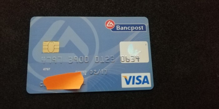 M1 R1 - Card bancar vechi 83 - piesa de colectie