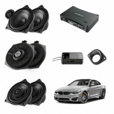 Pachet sistem audio Plug&amp;Play Audison dedicat BMW K4M X4M + Amplificator AP F8.9bit 1040W + Conectica dedicata