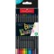 Creioane colorate triunghiulare black edition Faber-Castell 12 culori/set