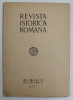 REVISTA ISTORICA ROMANA , VOLUMUL XIII , FASC. II , 1943