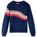 Gossi pulover pentru copii tricotat, bleumarin, 140