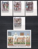 Centrafricana 1985 - Jocurile Olimpice - Los Angeles, Medaliați cu aur, Serie NDT + Colita NDT + 4 Colite DE LUX NDT, SET COMPLET, PA, 4 POZE, MNH