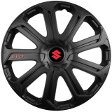 Set 4 Capace Roti Evo Negru R16, Pentru Suzuki