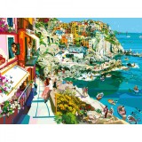 Puzzle Romantism In Cinque Terre, 1500 Piese, Ravensburger