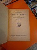Analele Academiei Rom&acirc;ne - Seria III.Tomul XXV 1942-1943