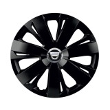 Cumpara ieftin Set 4 capace roti Negre Cu Inel Cromat Energy R14 pentru gama auto Dacia, Autohelix MSA