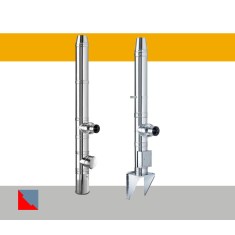 Cos de fum Schiedel ICS 25 ECO, Montaj pe fundatie