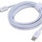 Cablu Apple Lightning USB C 2m 20W Alb BASEUS