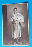 Costum popular traditional Romanesc - CP - Fotografie datata 1924