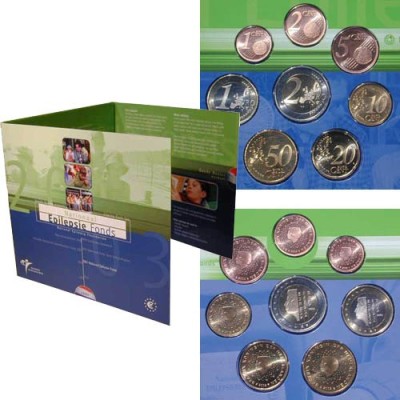 Olanda 2003 - Set complet de euro bancar de la 1 cent la 2 euro foto