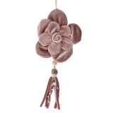 Cumpara ieftin Set 2 Xmas Flower Pink Velvet 12 cm x 25 cm, Iliadis Alexandros