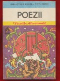 &quot;Poezii&quot; - Biblioteca Pentru Toti Copiii, 1985, Vasile Alecsandri