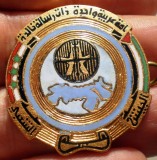 I.837 INSIGNA SIRIA SYRIA PALESTINA COOPERARE SIRIANO-PALESTINIANA 30mm email, Asia