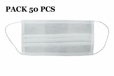 Pachet 50 bucati MASCA de protectie cu pliuri din POLIPROPILENA 100% 2 Straturi Unisex Performance AutoTuning foto