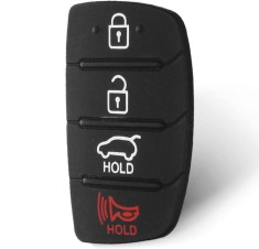 Membrana Cauciuc Butoane Cheie Auto 4 Butoane Compatibila Hyundai Tucson, Santa Fe, ix45, Sonata, i40 &ndash; Pad Inlocuire Taste Telecomanda
