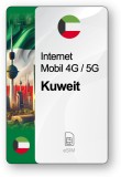 ESIM Internet Kuweit, valabil 30 zile, trafic 100 GB, Standard