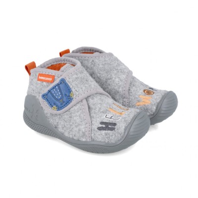 Incaltaminte de interior biomecanics zapatilla la world, gri (marime: 20 (12,2-12,7 cm)) foto