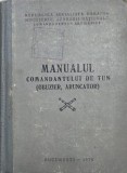 Manualul comandatului de tun Obuzier Aruncator carte anticariat editie veche stare buna