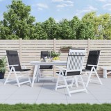 vidaXL Perne scaun cu spătar &icirc;nalt 4 buc, antracit, țesătură Oxford