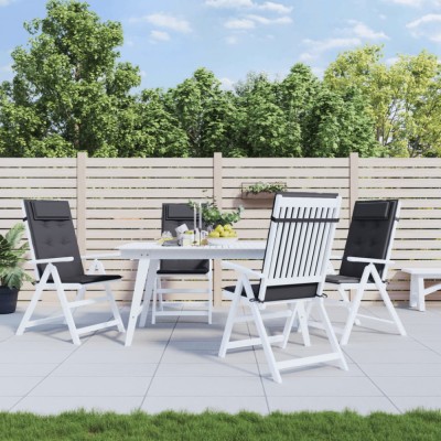 vidaXL Perne scaun cu spătar &amp;icirc;nalt 4 buc, antracit, țesătură Oxford 361875 foto
