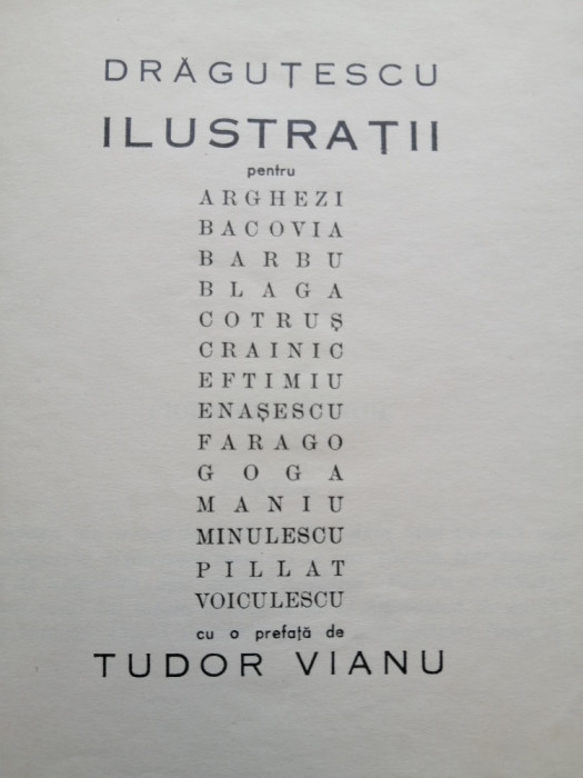 E. Dragutescu - Ilustratii - 1937, Arghezi, Bacovia, Barbu, Blaga, Cotrus, etc.