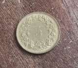 C50 - Moneda foarte veche - Elvetia - 5 rappen - 1993, Europa