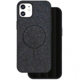 Husa MagSafe pentru Apple iPhone 11, OEM, Glitter Thin Mag, Neagra