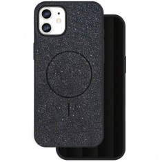 Husa MagSafe pentru Apple iPhone 11, OEM, Glitter Thin Mag, Neagra foto