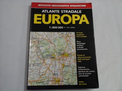 ATLANTE STRADALE EUROPA - Instituto Geografico DeAGOSTINI foto
