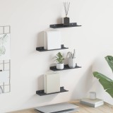 vidaXL Raft de perete cu raft Pe perete 4 pcs Antracit 30 x 9 x 2,5 cm 8003941