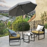 Cumpara ieftin Umbrela pentru terasa, Songmics, Gri, 200x230 cm