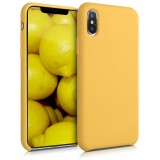 Husa pentru Apple iPhone X / iPhone XS, Silicon, Galben, 46313.143, Carcasa, Kwmobile