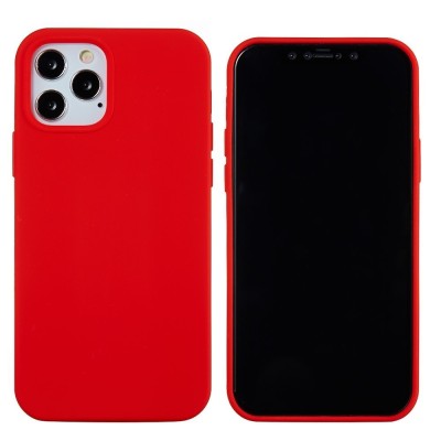 Husa protectie compatibila cu Huawei P40 Lite E Liquid Silicone Case Rosu foto