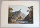 Luigi Mayer &quot;Mount Balkan&quot; aquatinta1809, Peisaje, Cerneala, Altul