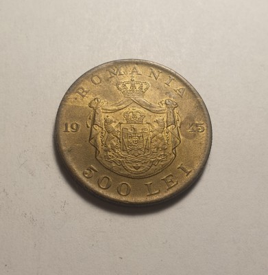500 lei 1945 UNC foto