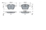 BOSCH 0 986 424 125 set placute frana,frana disc