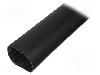 Tub termocontractant, 75mm, 1m, neagra, HELLERMANNTYTON - 323-20750 foto