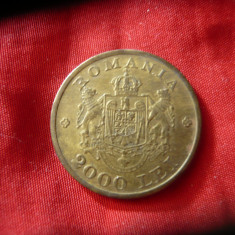 Moneda 2000 lei 1946 Mihai I , alama , luciu batere